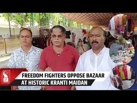 Ponda Freedom Fighters Oppose Diwali Bazaar At Kranti Maidan