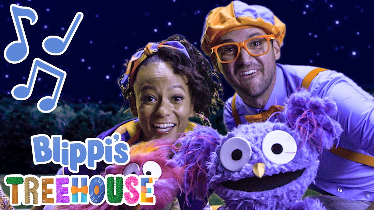 Nighttime Song | BLIPPI'S TREEHOUSE | Educational Songs For Kids