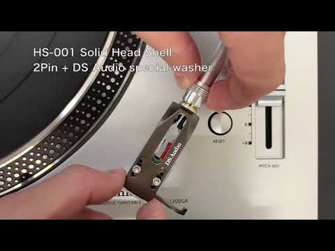 DS Audio HS-001 headshell | Ultra-duraluminium | SME-bajonetaansluiting | Inclusief 4N Litz headshell kabels