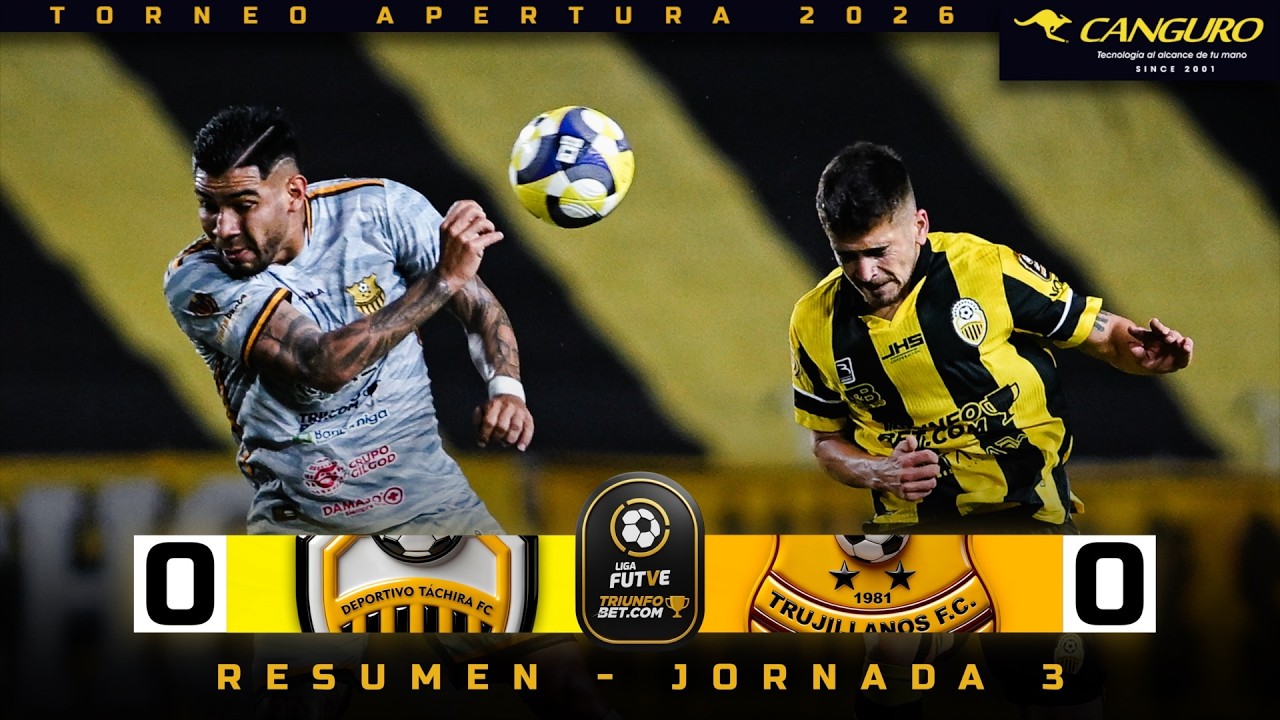 Deportivo Táchira vs Trujillanos Highlights