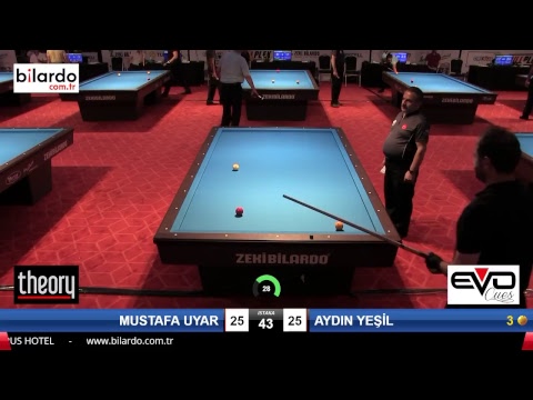 MUSTAFA UYAR & AYDIN YEŞİL Bilardo Maçı - 2018 ERKEKLER 2.ETAP-3.Ön Eleme