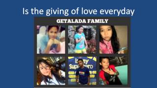 the real meaning of christmas by : gacita extended family
