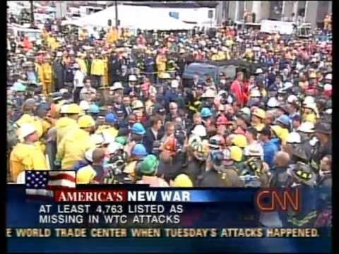 CNN 9/11 LIVE TV Coverage (9/14/01) 5:15 P.M - 5:30 P.M