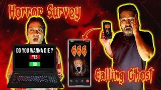 Video Calling A Real Ghost + Horror Survey Challenge | Hungry Birds Horror Challenge