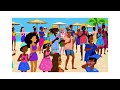 Tropical African Beach Vibes Afrobeat Dance With Family Friends