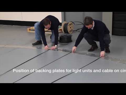 Tranberg Helideck lighting C+H(Circle & H) mark installation