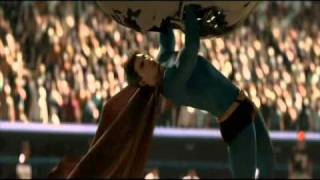Superman Returns - Emery Holding out a hero