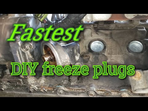 Fastest freeze plug removal and install