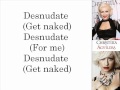 Christina Aguilera - Desnudate (Lyrics On Screen ...