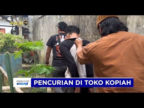 POLRES PANGKALPINANG AMANKAN BURUH HARIAN PEMBOBOL TOKO KOPIAH