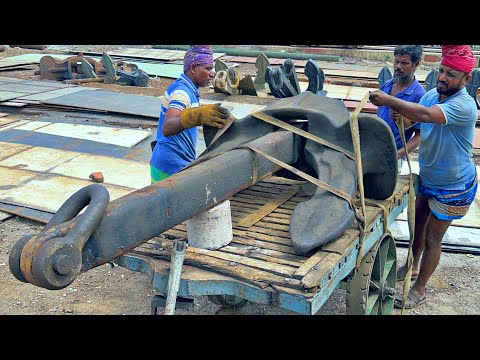Installing a Massive Ship Anchor & Chain | Complete Fitting Process 