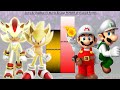 Sonic Shadow VS Mario Luigi POWER LEVELS All Forms Sonic The Hedgehog The Super Mario Bros
