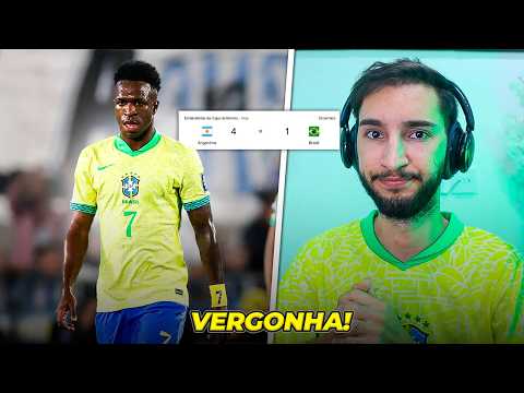 Brasil 1 x 4 Argentina - VERGONHA, FRACASSO, RUINDADE, VEXAME...