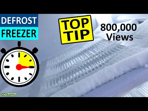 How to defrost a Freezer easily in under 15 minutes - Remove ice from Freezer to keep it efficient