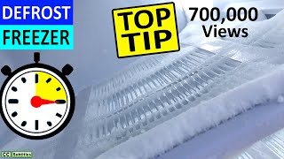 How to defrost a Freezer easily in under 15 minutes - Remove ice from Freezer to keep it efficient