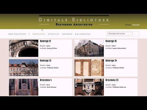 Podium Silesia: Digitale Bibliothek der Beuthener Architektur | Vortrag von Jacek Maniecki