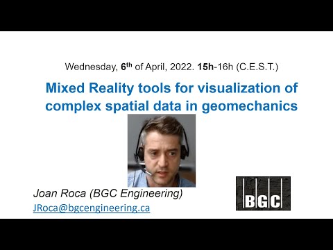Mixed Reality tools for visualization of complex spatial data in geomechanics
