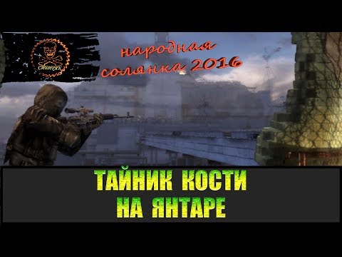 Сталкер Народная солянка 2016 Тайник Кости на Янтаре все места.