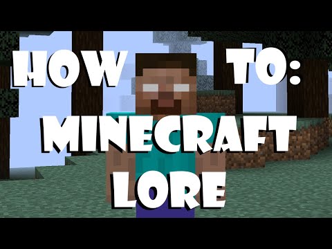 How to Create Lore on a Minecraft SMP