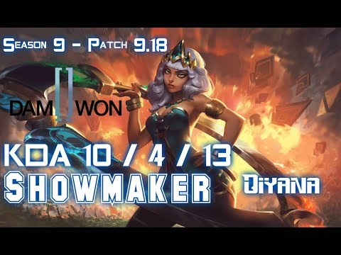 DWG Showmaker QIYANA vs KARMA Mid - Patch 9.18 KR Ranked