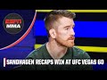 Cory Sandhagen is happy with how he fought Song Yadong at #UFCVegas60 | UFC Post Show