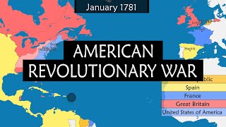 American Revolutionary War - Summary on a Map