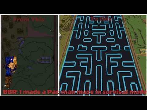 EPIC Minecraft Pac-Man Maze! MUST SEE!