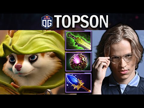 OG.TOPSON HOODWINK WITH 17 KILLS & FAVORITE BUILD - DOTA 2 GAMEPLAY