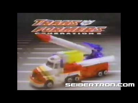 Transformers G2 Combat Hero Megatron and Optimus Prime Generation 2 commercial #1