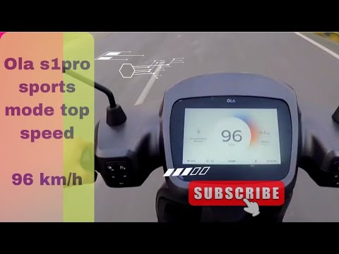 💓ola-s1pro #sports mode top speed... 😎96 km/h.