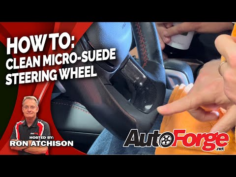 How to Clean Filthy Alcantara / Suede Steering Wheel | Autoforge
