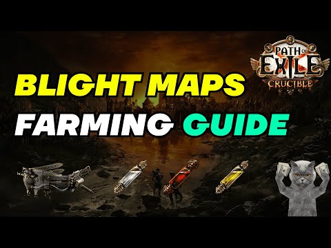 POE 3.21 Blight Maps Farming Guide! Any Build Available! 6+ Div/Hour
