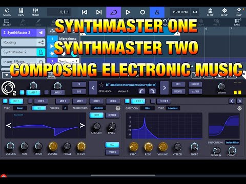 SYNTHMASTER ONE & TWO - How I Compose Electronic Music in Cubasis 3 - iPad Tutorial