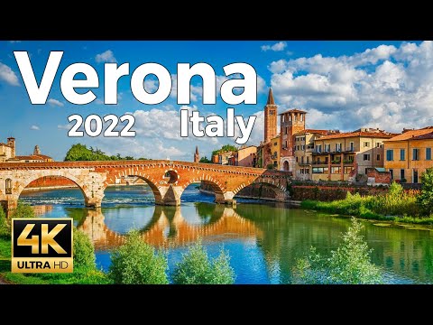 Verona 2022, Italy Walking Tour (4k Ultra HD 60fps) - With Captions