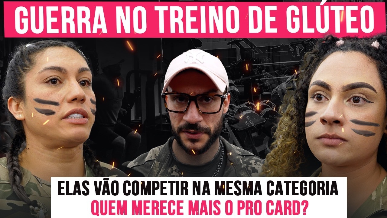 GUERRA NO TREINO DE GLÚTEOS | JEANNY Vs. EMILY EM BUSCA DO PRO CARD