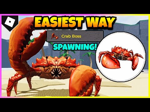 EASIEST WAY TO SPAWN CRAB BOSS in PRIVATE SERVERS in THE STRONGEST BATTLEGROUNDS! [ROBLOX]