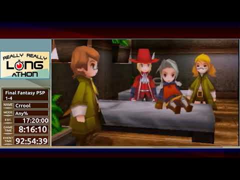 RRLAT2 - Final Fantasy PSP any% ff1-4 by Crrool (last Half of FF3 and all of FF4)