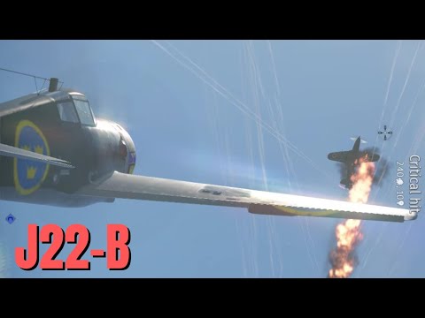 War Thunder J22B Clears the sky (Cas Gameplay)