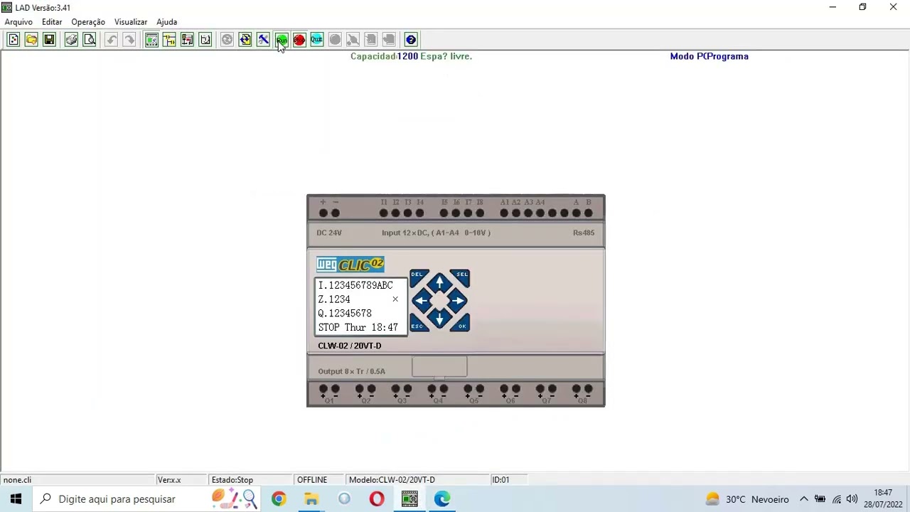 Linguagem Ladder Programação Com Clic-02 - Entradas e Saídas Analógicas na Prática- Video Aula 16