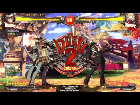 Guilty Gear Xrd -Rev 2 Johnny vs Answer Casual