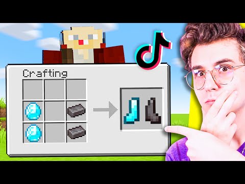 I try the most VIRAL TIKTOKs in the world on MINECRAFT ITA! (Ep.104)