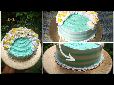 Cake Side Decoration || Cake Decoration Idea || Cake Decoration for Beginners || Vanilla Cake