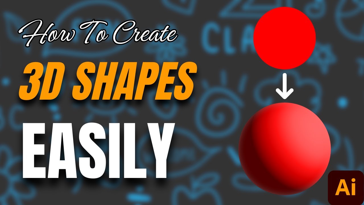 Adobe Illustrator for Beginners: How To Create 3D Shapes / 3D Spheres - 2 Methods
