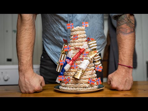 3 ingredients! Norwegian Tower cake-Kransekake