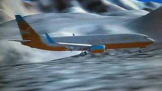 preview picture of video 'Courchevel Flying In FSX'