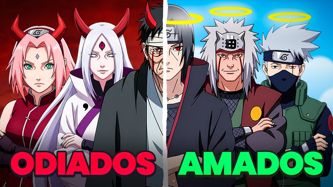 Personagens Mais Amados VS Mais Odiados de Naruto!