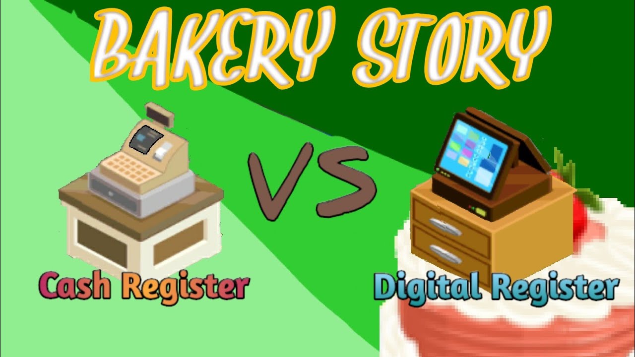 Where is the cash register in the bakery story?