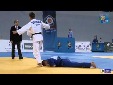 Judo 2014 European Championships Cadets: Gramkow (GER) - Chilard (FRA) [-73kg] semi-final
