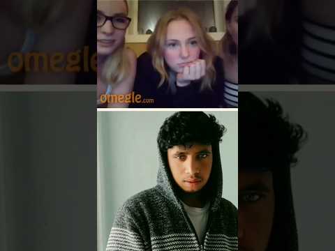 I mat cute girls kiss 💋 on Omegle #kiss #omegle #shorts