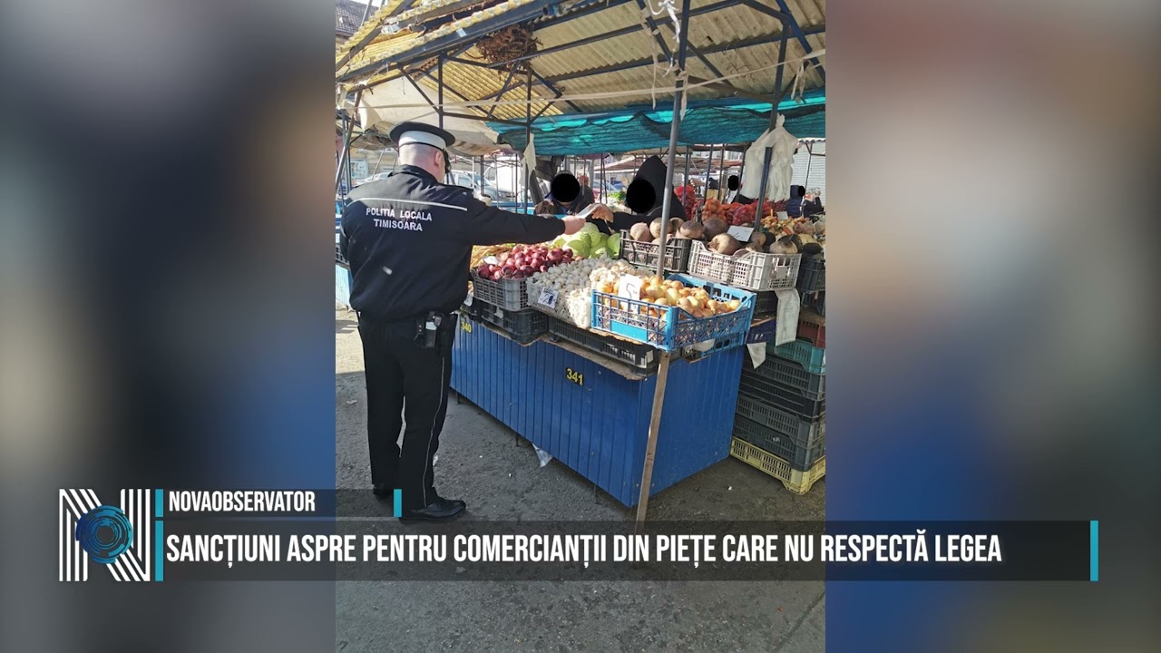 Sancțiuni aspre pentru comercianții din piețe care nu respectă legea